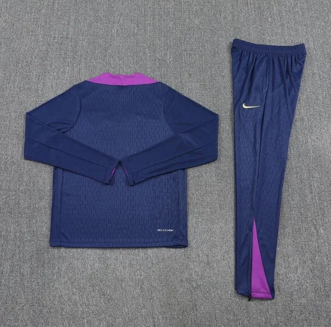 Barcelona 25/26 Zipper Tracksuit Royal Blue