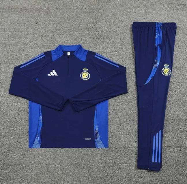 Al-Nassr FC 24/25 Zipper Tracksuit Blue