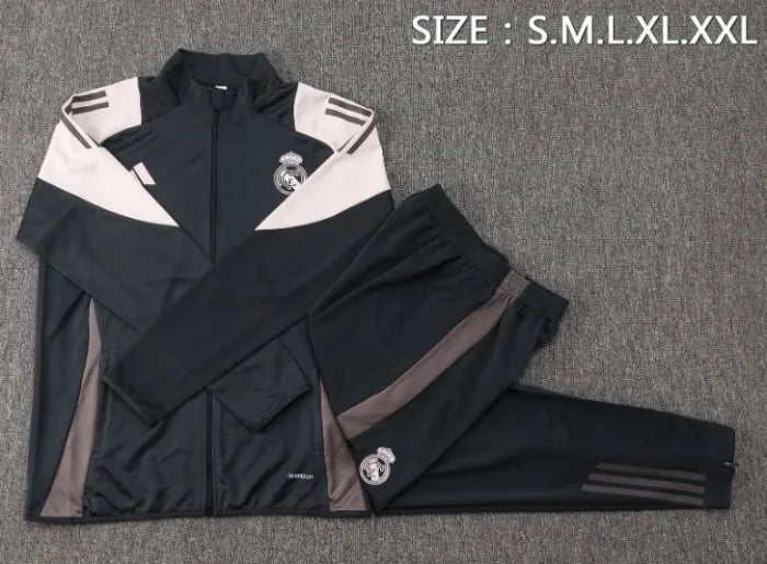 Real Madrid 24/25 Jacket Tracksuit Grey