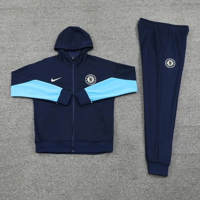 Chelsea 24/25 Hooded Tracksuit Royal Blue