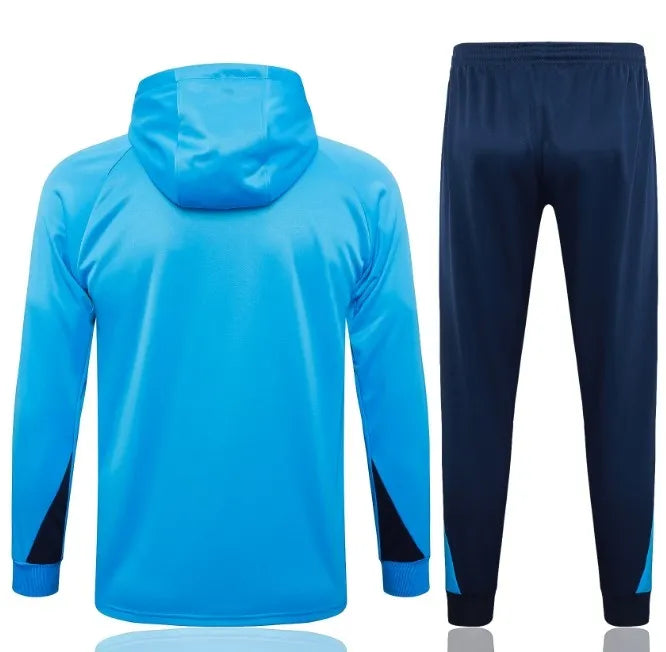 Chelsea 24/25 Hooded Tracksuit Light Blue
