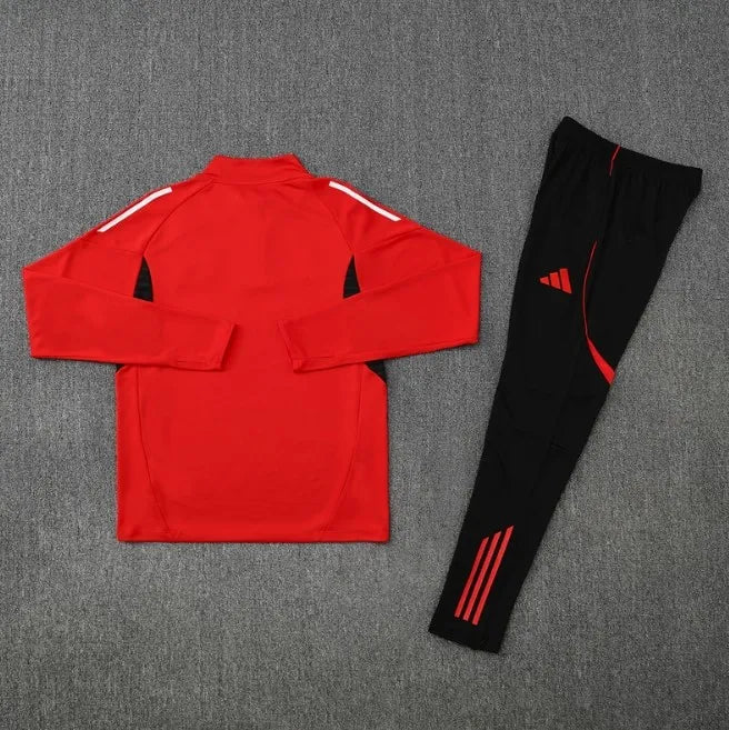 Manchester United 25/26 Zipper Tracksuit Red