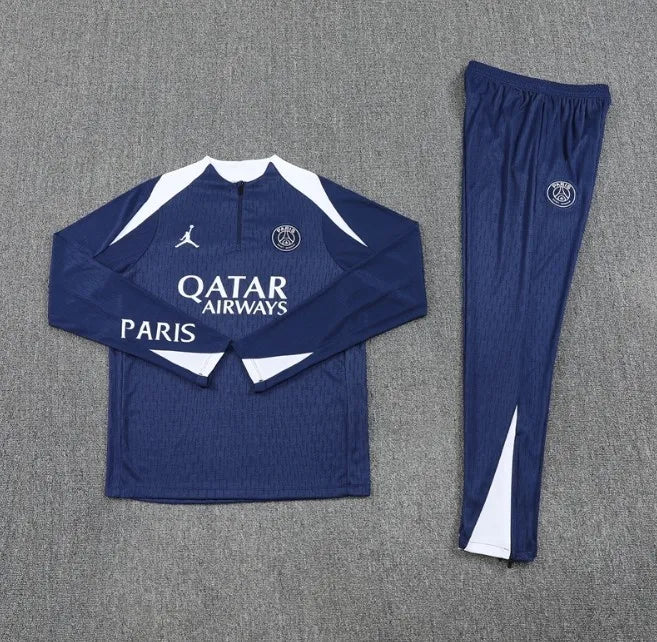 Paris PSG 25/26 Zipper Tracksuit Royal Blue