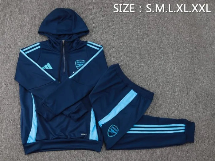 Arsenal 24/25 Hooded Tracksuit Royal Blue