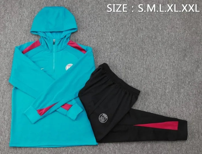Paris 24/25 Hooded Tracksuit Light Blue