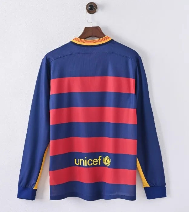 Barcelona 2015/2016 Home Retro Kit Long Sleeve