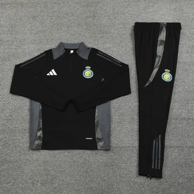 Al-Nassr FC 24/25 Zipper Tracksuit Black