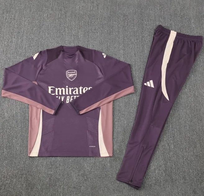 Arsenal 24/25 Zipper Tracksuit Purple