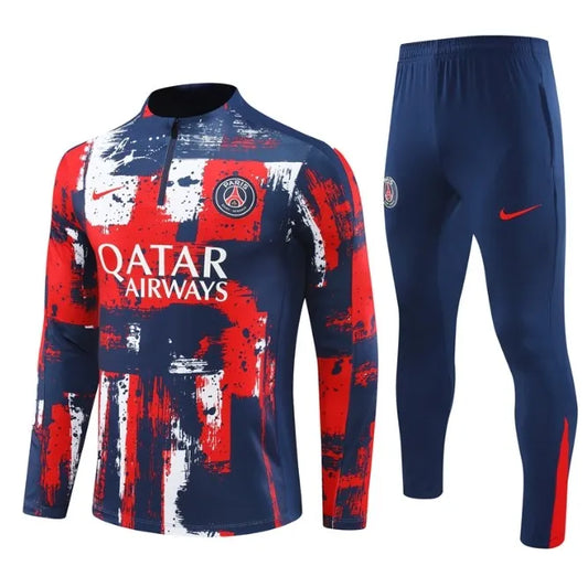 Paris 24/25 Zipper Tracksuit Camouflage Red