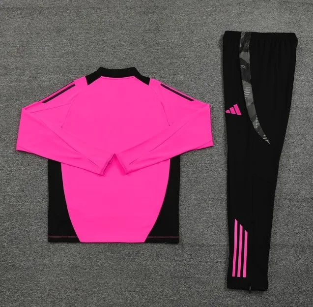 Real Madrid 24/25 Zipper Tracksuit Pink