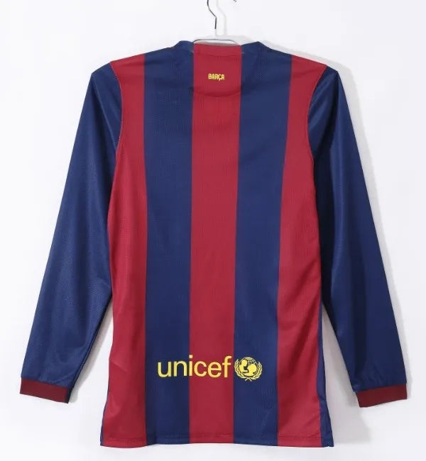 Barcelona 2014/2015 Home Retro Kit Long Sleeve