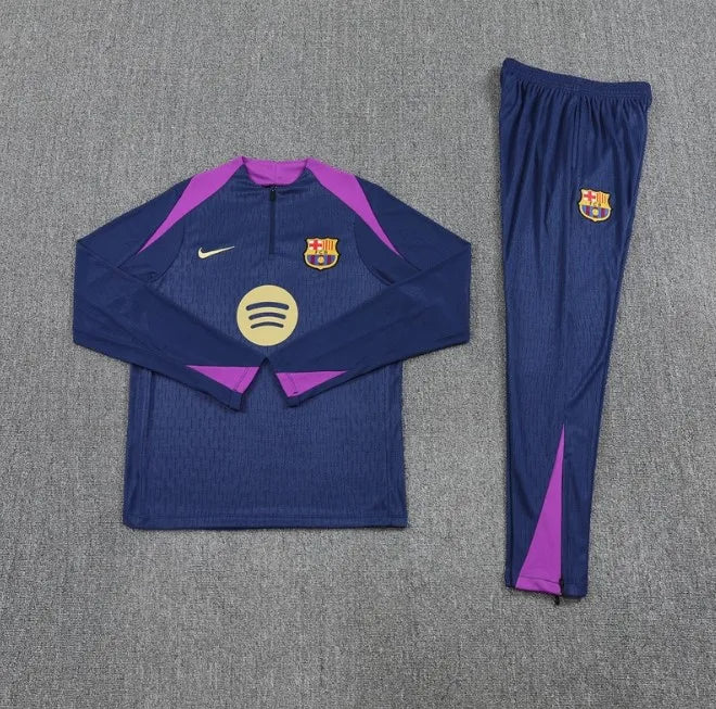 Barcelona 25/26 Zipper Tracksuit Royal Blue