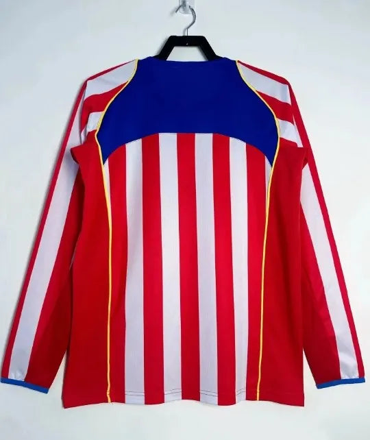 Atlético de Madrid 2004/2005 Home Retro Kit Long-Sleeve