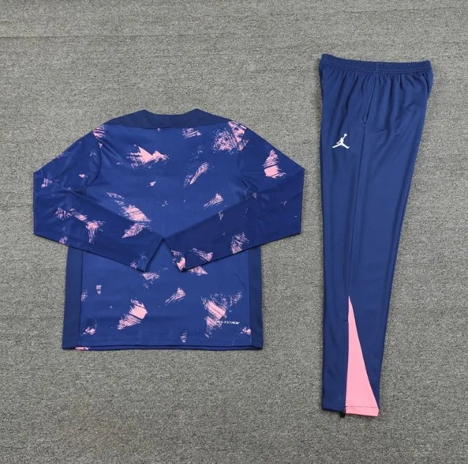Paris 24/25 Zipper Tracksuit Camouflage Blue