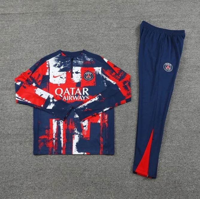 Paris 24/25 Zipper Tracksuit Camouflage Red
