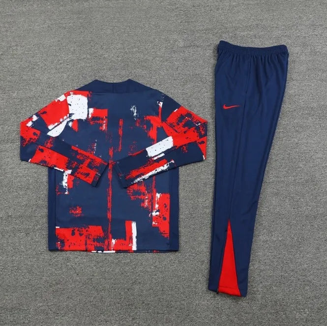 Paris 24/25 Zipper Tracksuit Camouflage Red
