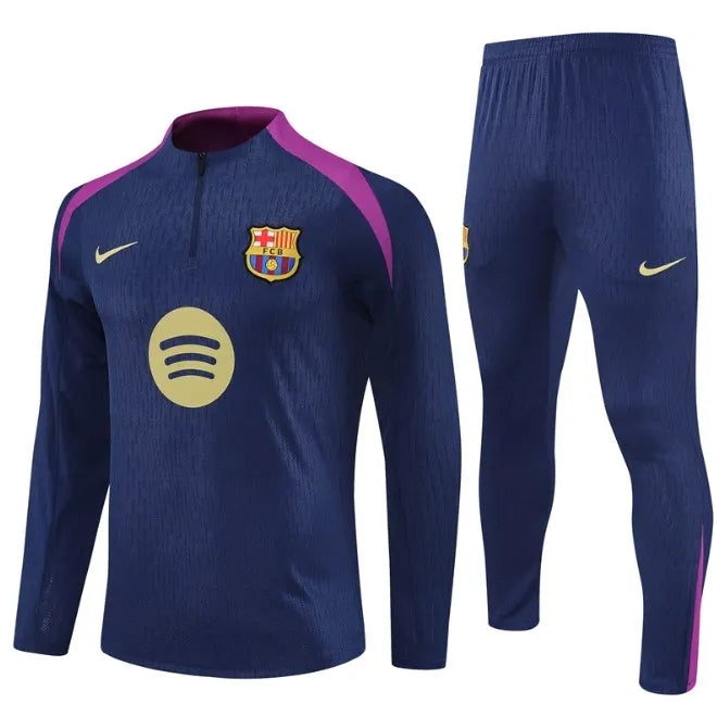 Barcelona 25/26 Zipper Tracksuit Royal Blue