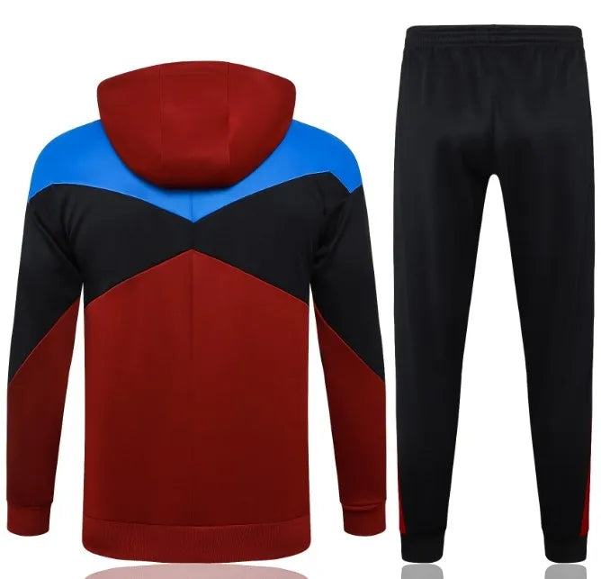 Barcelona 24/25 Hooded Tracksuit Red