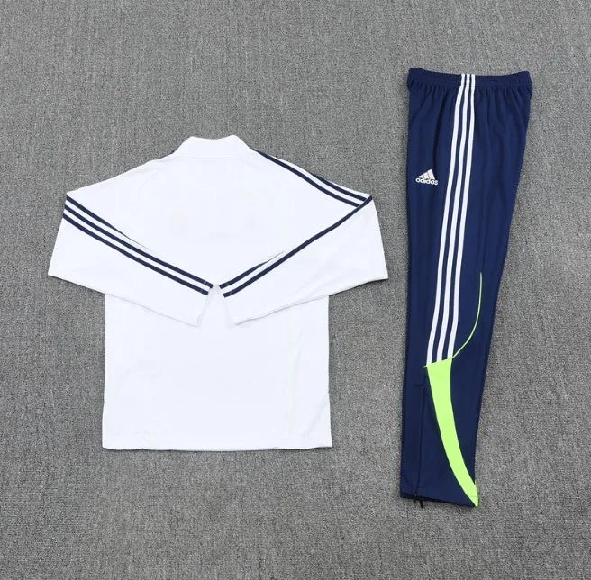 Real Madrid 25/26 Zipper Tracksuit White