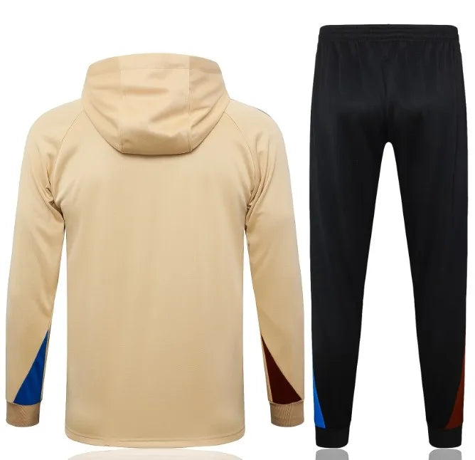 Barcelona 24/25 Hooded Tracksuit Yellow