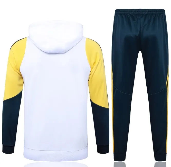 Real Madrid 24/25 Hooded Tracksuit White