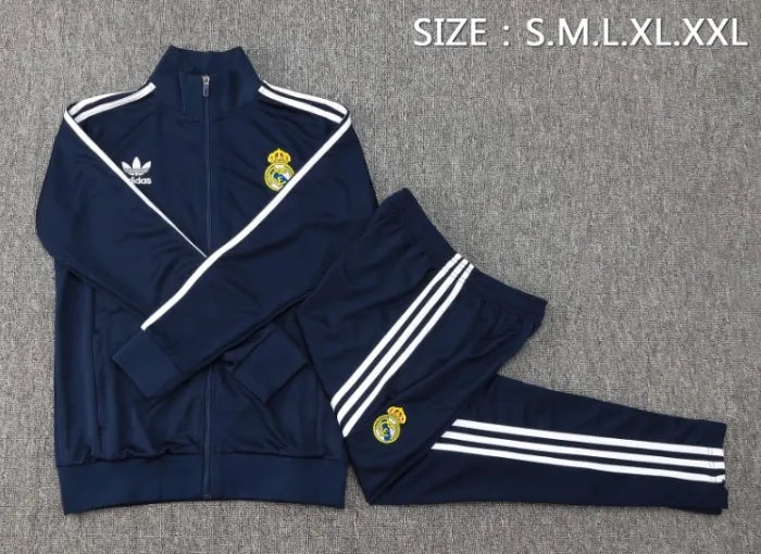 Real Madrid 24/25 Retro Tracksuit Blue