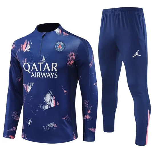 Paris 24/25 Zipper Tracksuit Camouflage Blue
