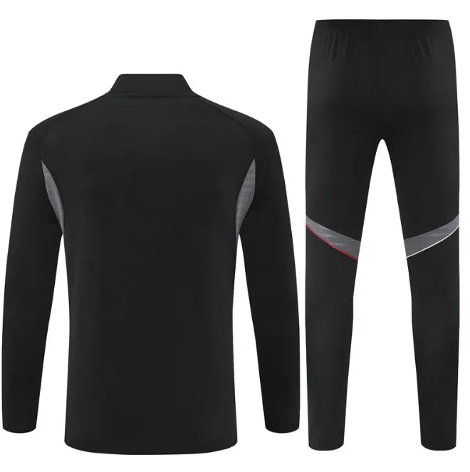 Ajax 25/26 Zipper Tracksuit Black
