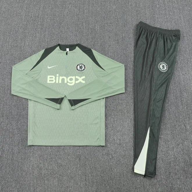 Chelsea 25/26 Zipper Tracksuit Green