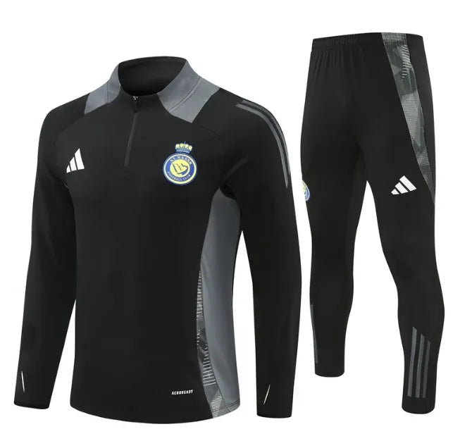 Al-Nassr FC 24/25 Zipper Tracksuit Black