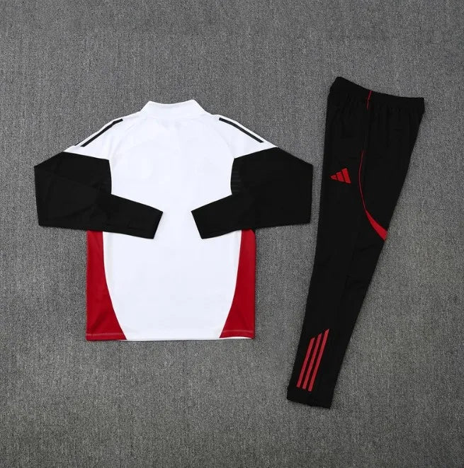 Manchester United 25/26 Zipper Tracksuit White