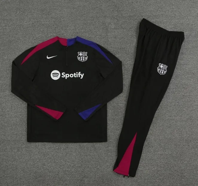 Barcelona 24/25 Zipper Tracksuit Black