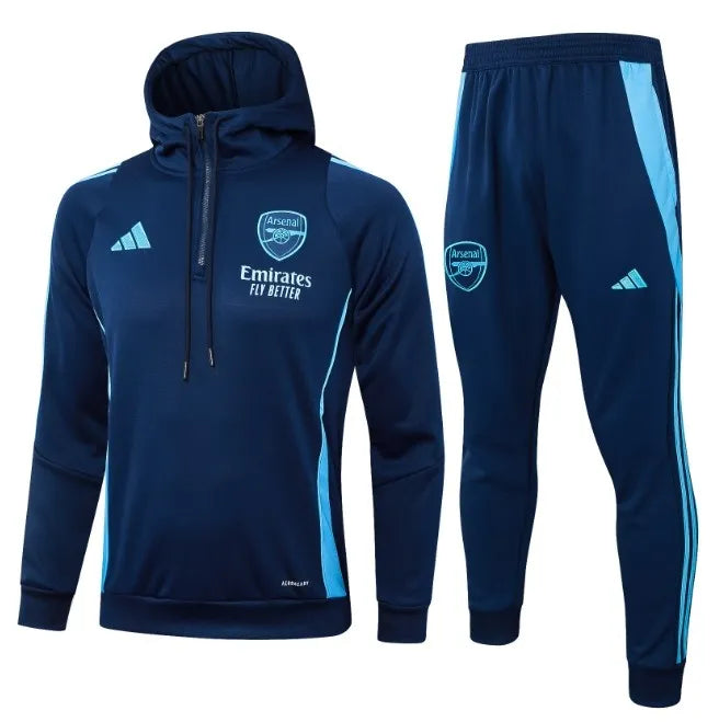 Arsenal 24/25 Hooded Tracksuit Royal Blue