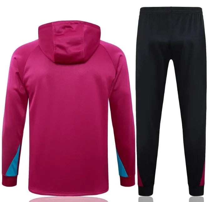 Paris 24/25 Hooded Tracksuit Dark Purple