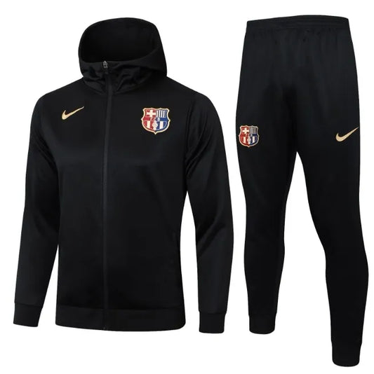 Barcelona 24/25 Hooded Tracksuit Black