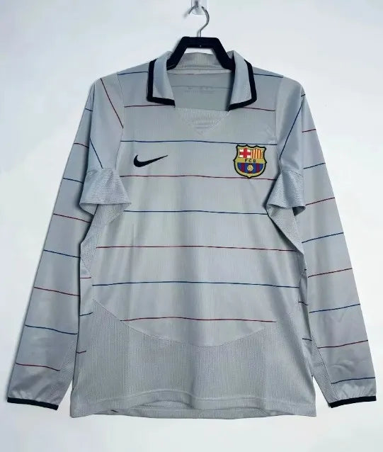 Barcelona 2003/2004 Away Retro Kit Long-Sleeve