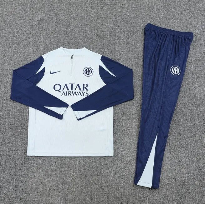 Inter Milan 25/26 Zipper Tracksuit White
