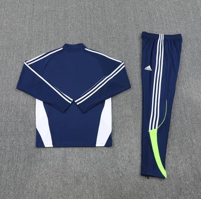 Real Madrid 25/26 Zipper Tracksuit Royal Blue
