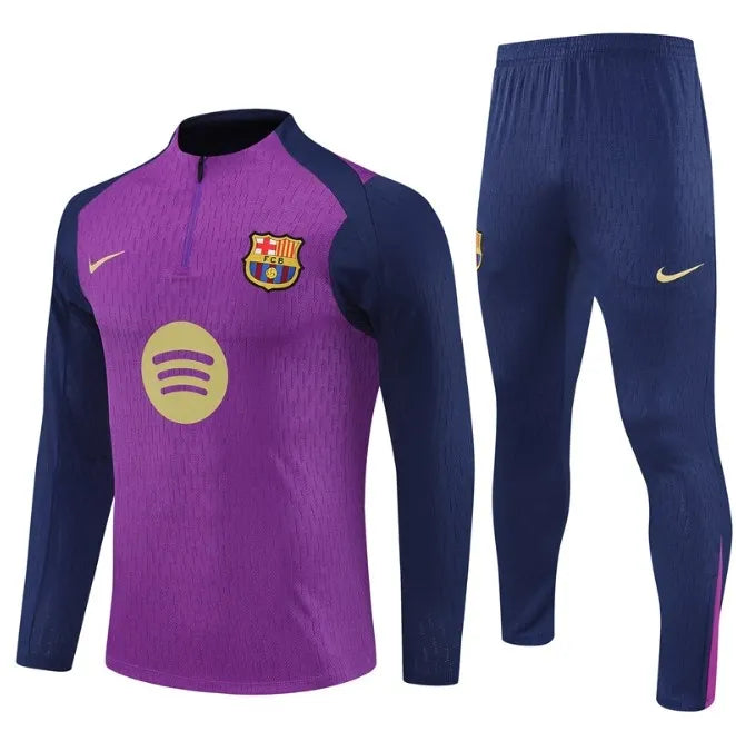 Barcelona 25/26 Zipper Tracksuit Purple
