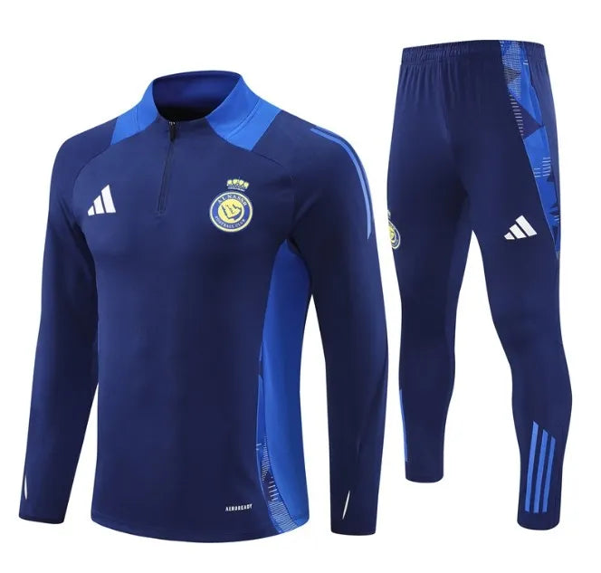 Al-Nassr FC 24/25 Zipper Tracksuit Blue