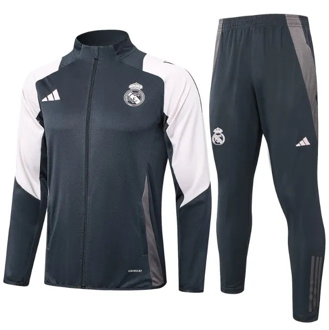 Real Madrid 24/25 Jacket Tracksuit Grey