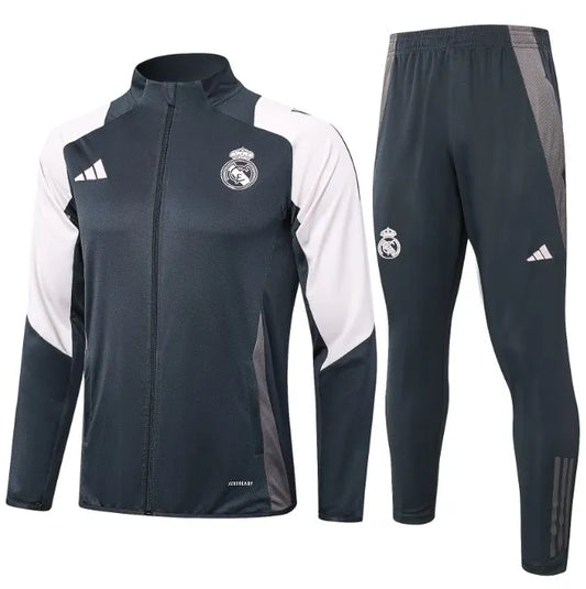 Real Madrid 24/25 Jacket Tracksuit Grey