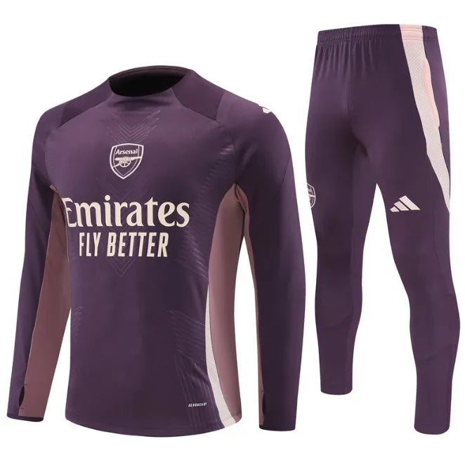 Arsenal 24/25 Zipper Tracksuit Purple