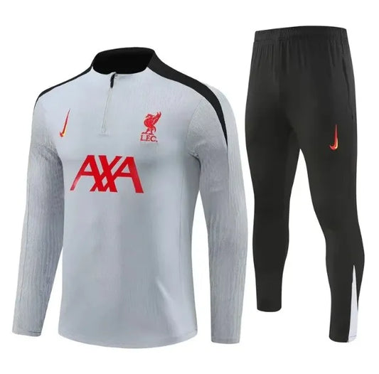 Liverpool 24/25 Zipper Tracksuit Grey