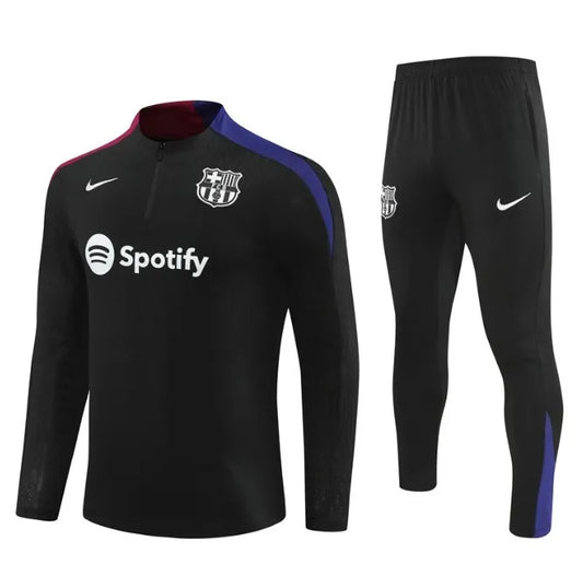 Barcelona 24/25 Zipper Tracksuit Black