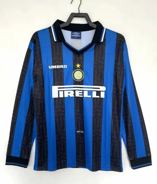 Inter Milan 1997/1998 Home Retro Kit Long-Sleeve