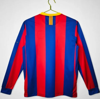 Barcelona 2010/2011 Home Retro Kit Long-Sleeve UCL Final