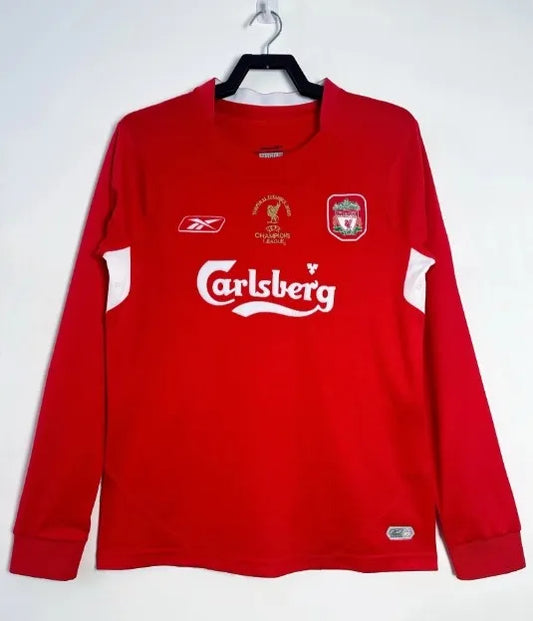 Liverpool 2004/2005 Home Retro Kit Long-Sleeve