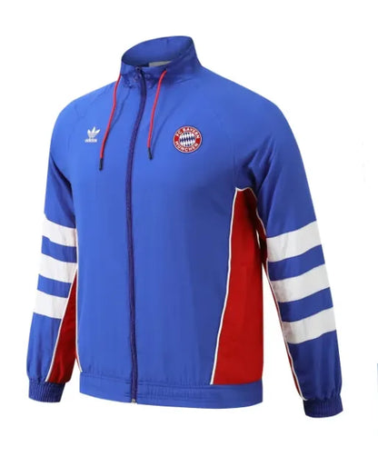 Bayern 24/25 Windbreaker Retro Styled Blue