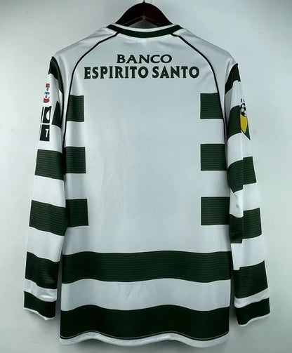 Sporting CP 2001/2003 Retro Home Kit Long Sleeve